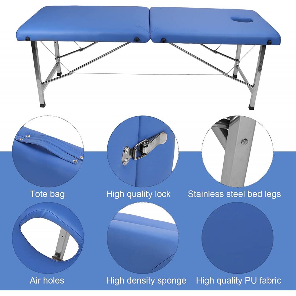 Beauty Salon Foldable Lightweight Therapy Massage Bed 